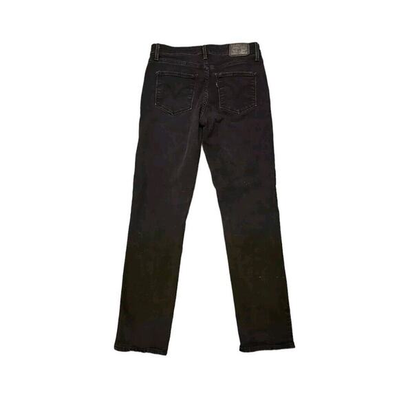 Levis Jeans Womens Size 6 Classic Mid Rise Skinny Black Stretch Denim - Picture 2 of 9